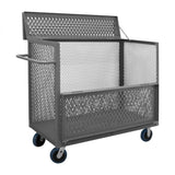 DURHAM MFG 3STDGT-EX3060-6PU-95 3 Sided Mesh Truck, Drop Gate and Cover