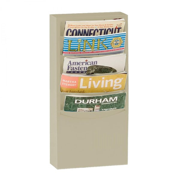 DURHAM MFG 403-75 Literature Rack, 5 Pockets, Tan – Tire Equipment Supply