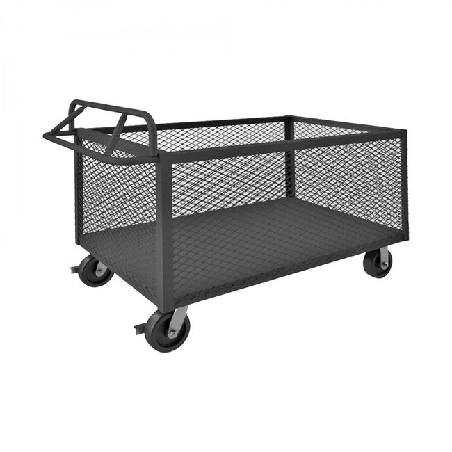 DURHAM MFG 4STE-EX-3060-95 4 Sided Mesh Box Truck, Ergonomic Handle ...