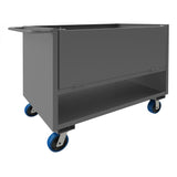 DURHAM MFG 4STEDG-SM-3048-6PU-95 4 Sided Solid Box Truck, Drop Gate