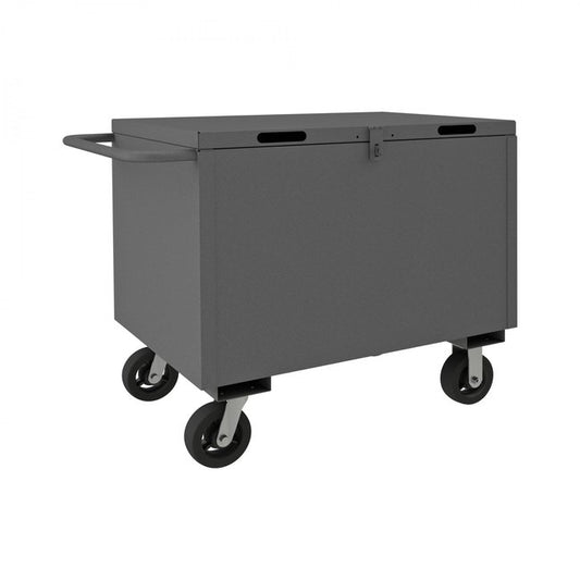 DURHAM MFG 4STHC-SM-3060-6MR-95 4 Sided Solid Box Truck, Hinged Cover