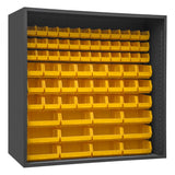 DURHAM MFG 5023-72-95 Enclosed Shelving, 72 Yellow Bins