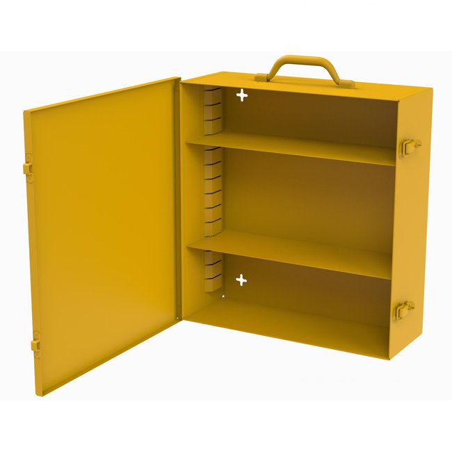 DURHAM MFG 534AV-50 Spill Control Cabinet, 2 Shelves, Yellow