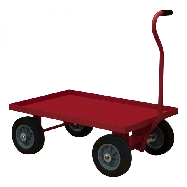 DURHAM MFG 5WT-2436-LU-10PN-17T 5th Wheel Truck, (4) Rigid, Red