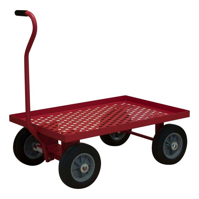 DURHAM MFG 5WTP-2436-LU-10SPN-17T 5th Wheel Truck, Perforated Red Deck
