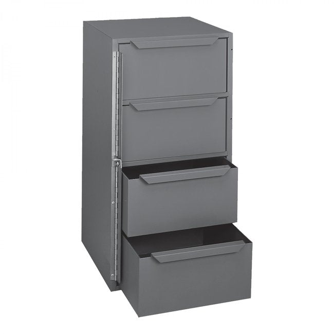 DURHAM MFG 610-95 4 Drawer, Steel, Pad-Lockable Hinge