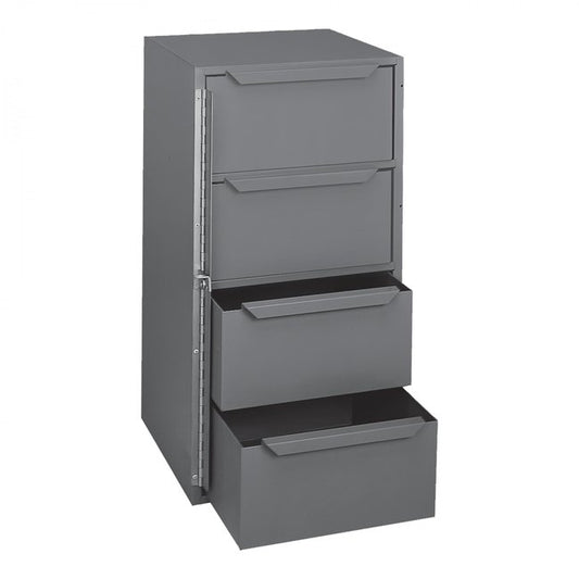 DURHAM MFG 610-95 4 Drawer, Steel, Pad-Lockable Hinge