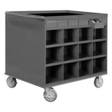 DURHAM MFG 662-95 2 Sided Stock Cart, 12 Bins, 12 Drawers