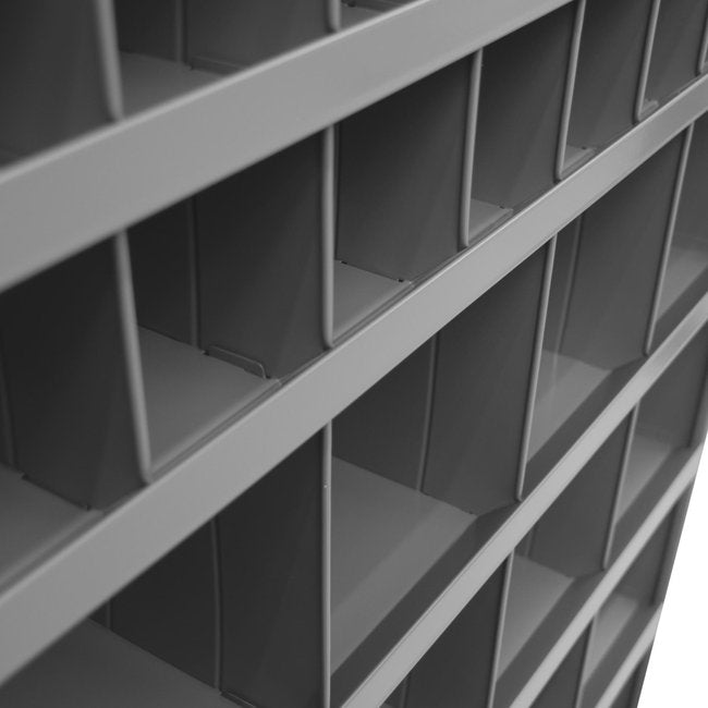 DURHAM MFG 730-95 12 in. Deep, Tall 60 Opening Bin, Gray