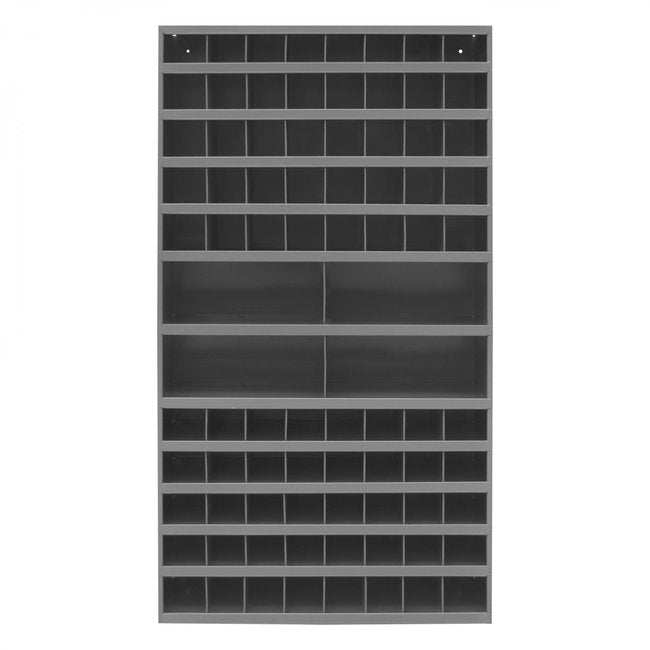 DURHAM MFG 735-95 12 in. Deep, Tall 84 Opening Bin, Gray