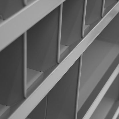 DURHAM MFG 735-95 12 in. Deep, Tall 84 Opening Bin, Gray