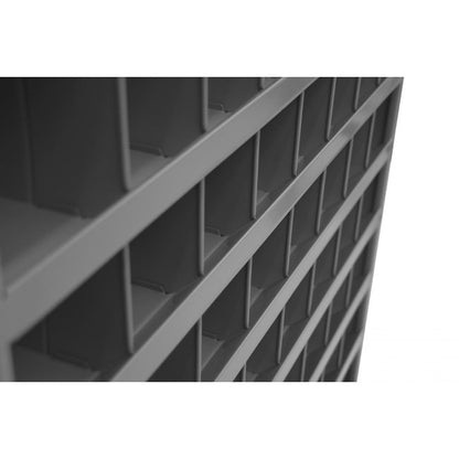 DURHAM MFG 740-95 12 in. Deep, Tall 104 Opening Bin, Gray