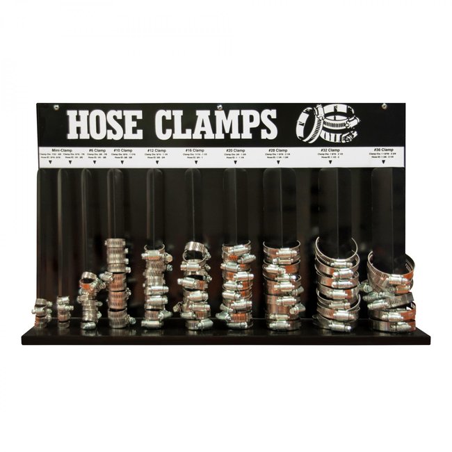 DURHAM MFG 906-08-S129 Hose Clamp Rack, 10 Loops