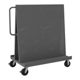 DURHAM MFG AF-3048-PB-95 A-Frame Truck, Pegboard Panels, Gray
