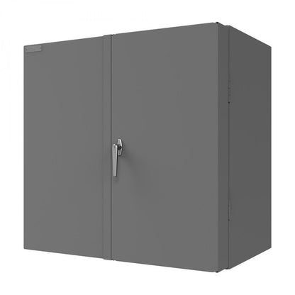 DURHAM MFG DC-243636-48-2S-5295 Cabinet, 2 Shelves, 48 Blue Bins