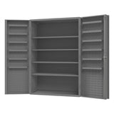 DURHAM MFG DC48-4S12DS-95 Cabinet, 4 Shelves, 12 Door Shelves