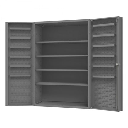 DURHAM MFG DC48-4S12DS-95 Cabinet, 4 Shelves, 12 Door Shelves