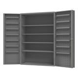 DURHAM MFG DC48-4S14DS-95 Cabinet, 4 Shelves, 14 Door Shelves