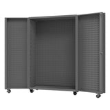 DURHAM MFG DCM48-BDLP-95 Empty Mobile Cabinet, Customizable
