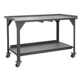 DURHAM MFG DWBM-3060-BE-95 Mobile Workbench, 60 x 30