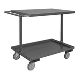 DURHAM MFG EAS-1832-95 Easy Access Shelf Cart, 2 Shelves