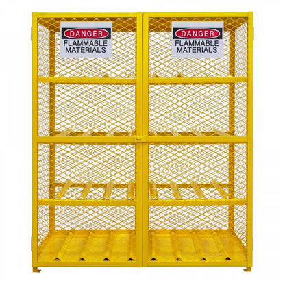 DURHAM MFG EGCC16-SC-50 Horizontal Gas Cylinder Cabinet, Cap. 16
