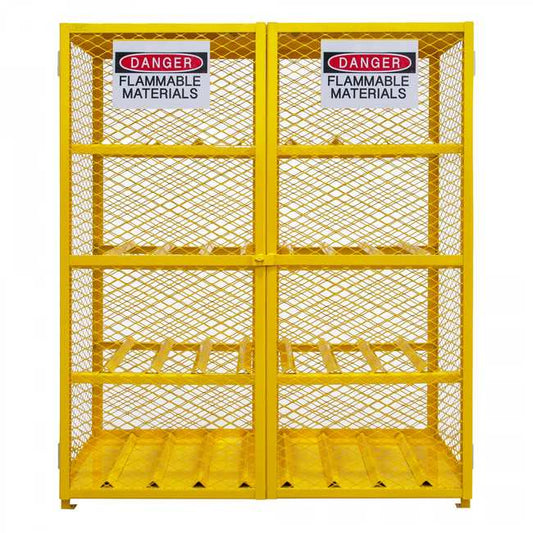 DURHAM MFG EGCC16-SC-50 Horizontal Gas Cylinder Cabinet, Cap. 16