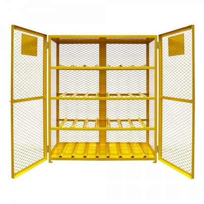 DURHAM MFG EGCC16-SC-50 Horizontal Gas Cylinder Cabinet, Cap. 16