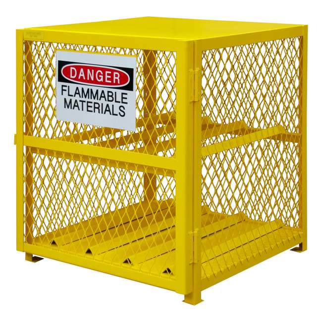 DURHAM MFG EGCC4-50 Horizontal Gas Cylinder Cabinet, Cap. 4