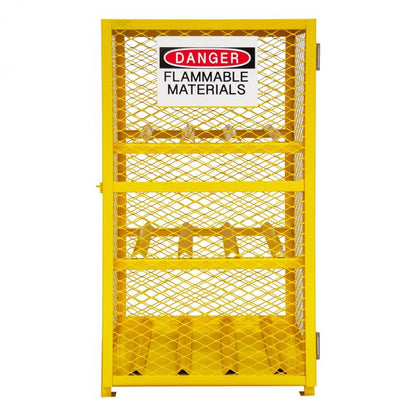 DURHAM MFG EGCC6-SC-50 Horizontal Gas Cylinder Cabinet, Cap. 6