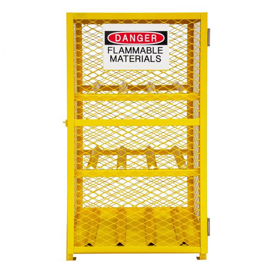 DURHAM MFG EGCC6-SC-50 Horizontal Gas Cylinder Cabinet, Cap. 6