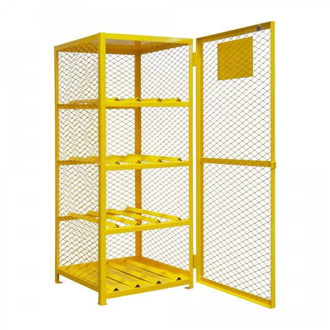 DURHAM MFG EGCC8-50 Horizontal Gas Cylinder Cabinet, Cap. 8