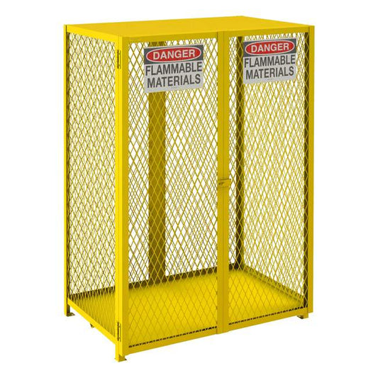 DURHAM MFG EGCVC12-50 Vertical Gas Cylinder Cabinet, Cap. 12