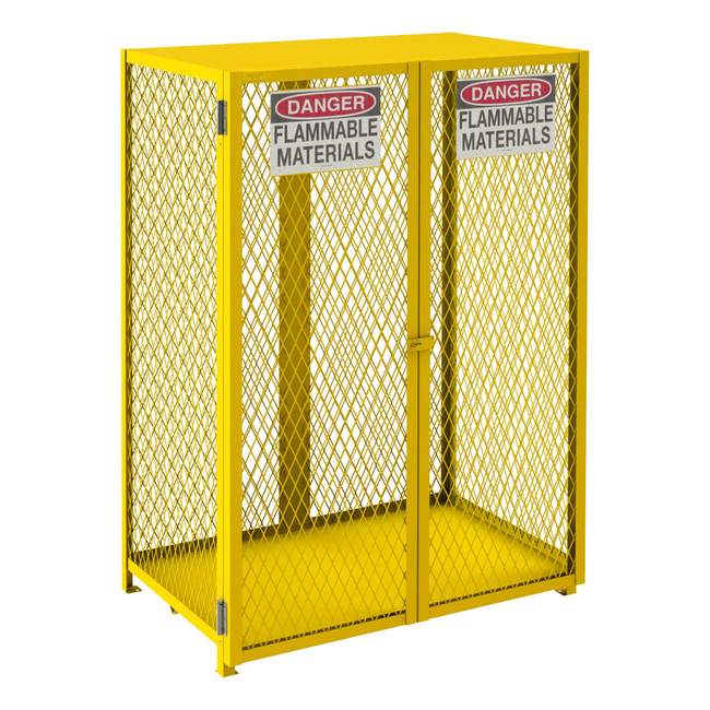 DURHAM MFG EGCVC12-SC-50 Vertical Gas Cylinder Cabinet, Cap. 12