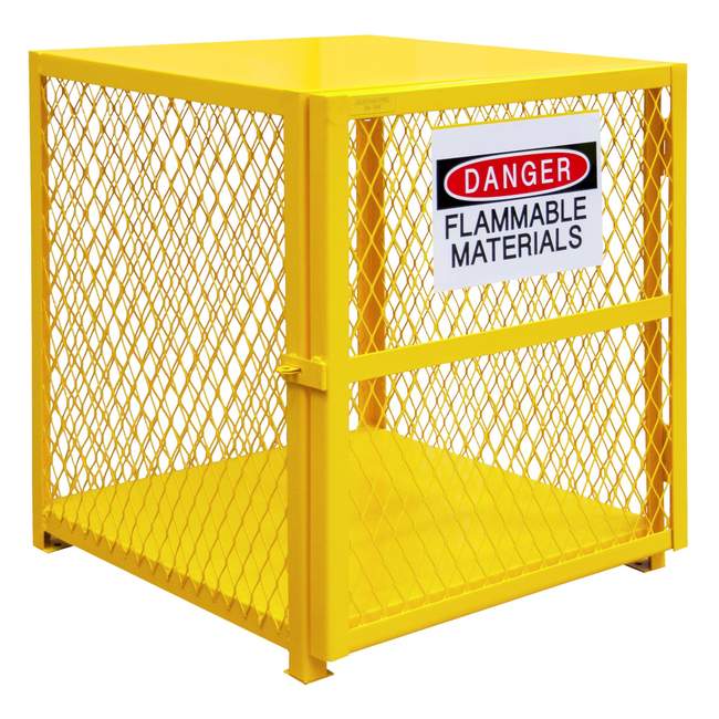 DURHAM MFG EGCVC4-50 Vertical Gas Cylinder Cabinet, Cap. 4