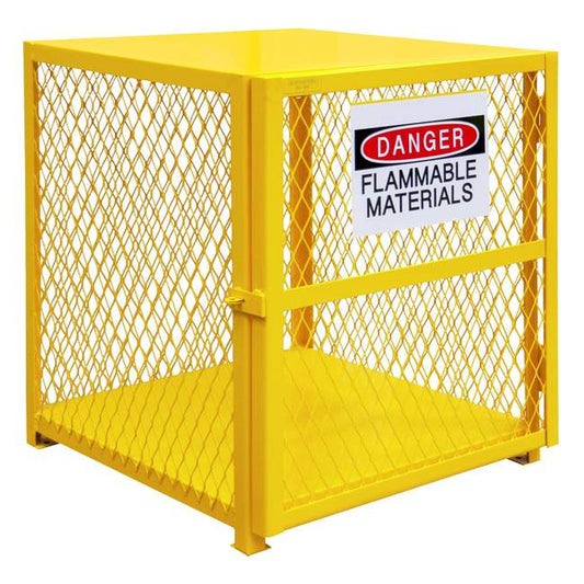 DURHAM MFG EGCVC4-50 Vertical Gas Cylinder Cabinet, Cap. 4