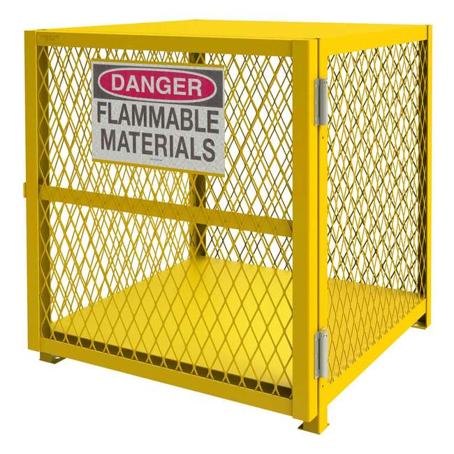 DURHAM MFG EGCVC4-SC-50 Vertical Gas Cylinder Cabinet, Cap. 4