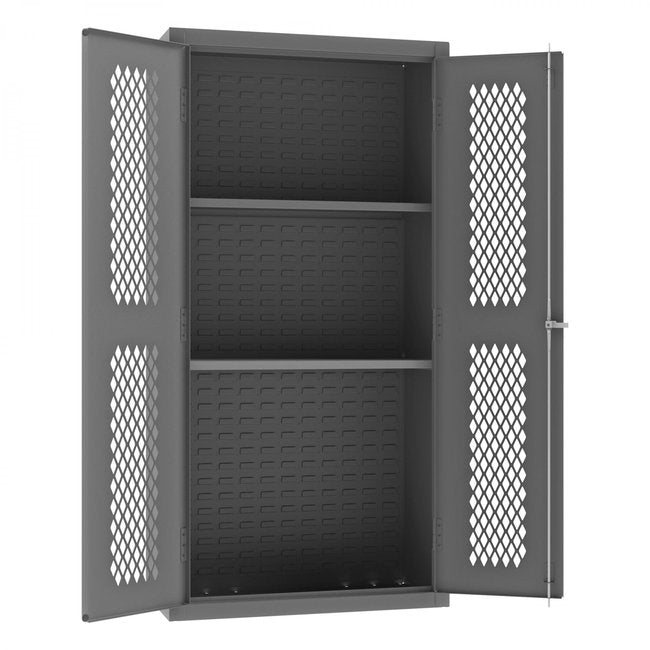 DURHAM MFG EMDC-361872-2S-95 Ventilated Cabinet, 2 Shelves,