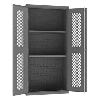 DURHAM MFG EMDC-361872-2S-95 Ventilated Cabinet, 2 Shelves,