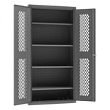 DURHAM MFG EMDC-361872-95 Ventilated Cabinet, 4 Shelves