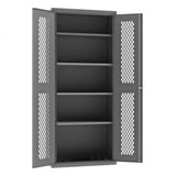 DURHAM MFG EMDC-361884-95 Ventilated Cabinet, 4 Shelves