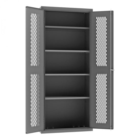 DURHAM MFG EMDC-361884-95 Ventilated Cabinet, 4 Shelves