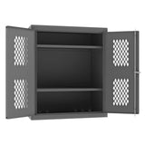 DURHAM MFG EMDC-362442-95 Ventilated Cabinet, 2 Shelves