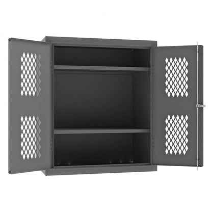 DURHAM MFG EMDC-362442-95 Ventilated Cabinet, 2 Shelves