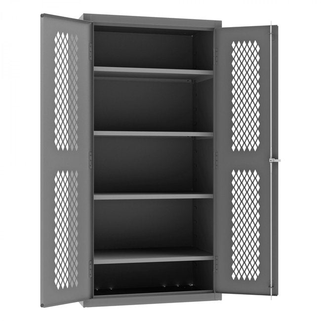 DURHAM MFG EMDC-362472-4S-95 Ventilated Cabinet, 4 Shelves