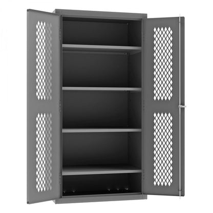 DURHAM MFG EMDC-362472-4S-95 Ventilated Cabinet, 4 Shelves