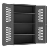 DURHAM MFG EMDC-362472-95 Ventilated Cabinet, 3 Shelves