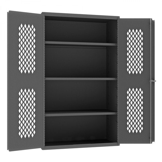 DURHAM MFG EMDC-362472-95 Ventilated Cabinet, 3 Shelves