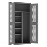 DURHAM MFG EMDC-362484-HDL-95 Ventilated Cabinet, 5 Shelves