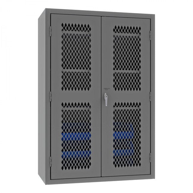 DURHAM MFG EMDC-482472-6B-3S-5295 Ventilated Cabinet, 3 Shelves, 6 Bins